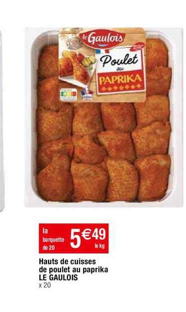 Promo Hauts De Cuisses De Poule Au Paprika La Gaulois Chez Migros