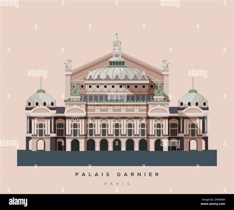 Palais Garnier Opera Garnier Theater Stock Vector Images Alamy