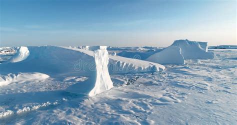 frozen polar ocean landscape  antarctica stock photo image