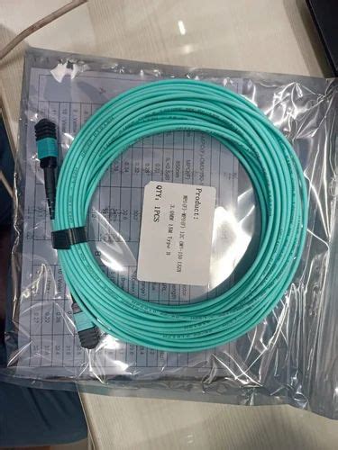 12 Fiber Mpo Mpo Om3 Lszh Patch Cord Aqua At Rs 5400 In Ghaziabad