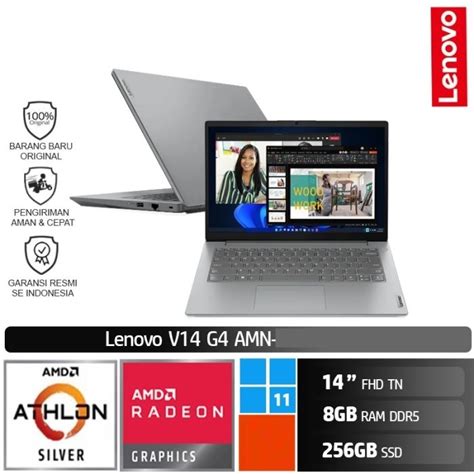 Jual Laptop Lenovo V14 G4 Athlon 7120U 8GB SSD 256GB Win11 Shopee