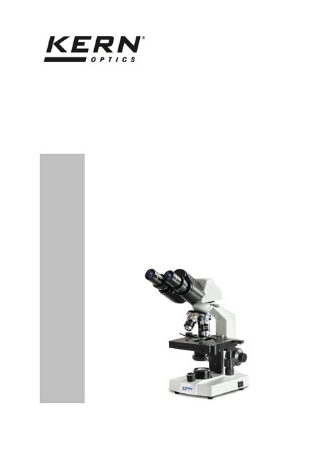 Mode Demploi KERN OBS 104 Microscope