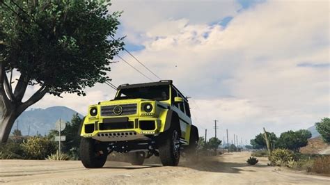 Realistic Mercedes Benz Brabus G500 4x4² Handling Gta5