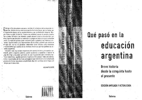 Puiggros A Que pasó en la educacion argentina Versión Ampliada y