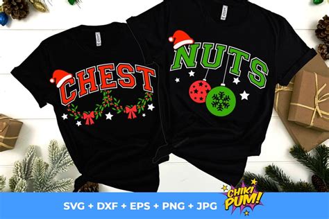 Chest Nuts SVG Christmas Matching Shirt SVG