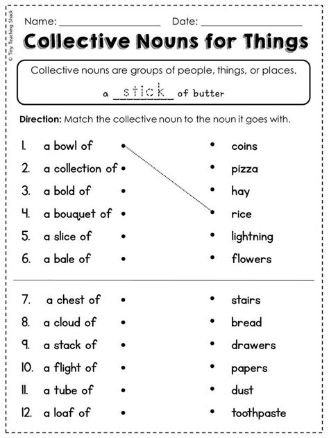 Collective Noun Lesson Plan Grade 4