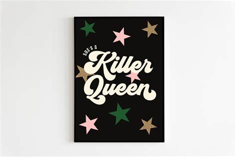 Queen Killer Queen Lyrics Wall Art Poster Print A3 | Etsy