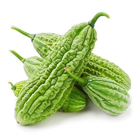 Premium Photo Bitter Melon Cucurbit Warty Oblong Green Fruits Object