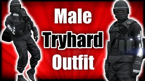 GTA5 I ULTIMATE Male TRYHARD OUTFIT CEO ARMOR BLACK JOGGERS MORE