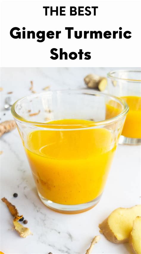 This Immune Boosting Ginger Turmeric Shot Recipe With Lemon And Orange