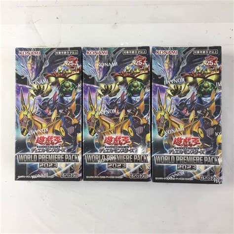 遊戯王ocg デュエルモンスターズ World Premiere Pack 2023 3boxセット ワールドプレミアパック2023 H092701 パック、ボックス、特殊セット ｜売買された