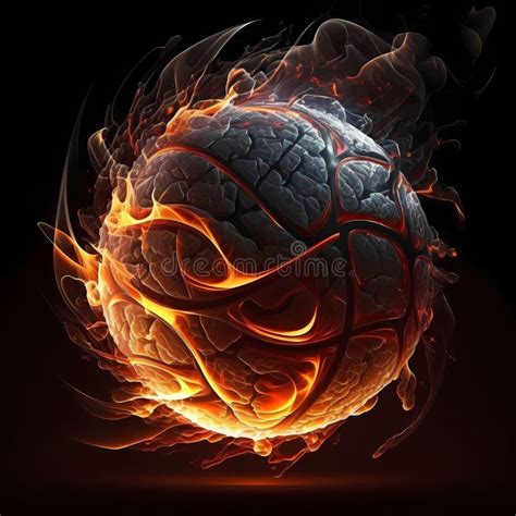 Flaming Basketball Black Stock Illustrations 154 Flaming Basketball