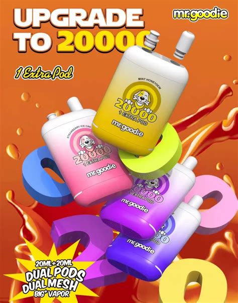 Mr Goodie 20000 Puffs Disposable Vape Rechargeable E Cigarettes 20k