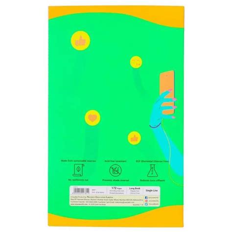 Youva Life Series Soft Bound Single Line Long Notebook 172 Pgs Jiomart