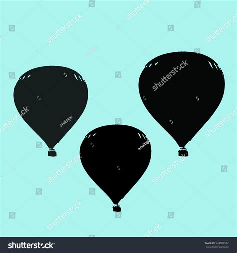 Hot Air Balloon Illustrated Vector Object Stock Vector Royalty Free Shutterstock