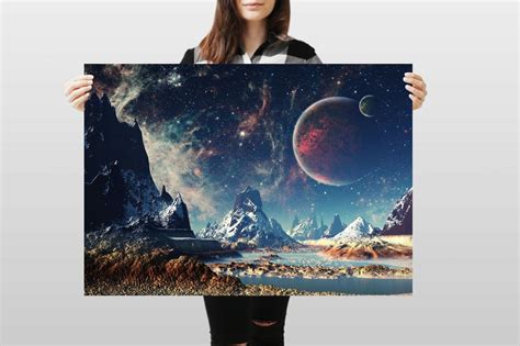 A Alien Planet Poster Art Print X Cm Gsm Aliens Space Galaxy