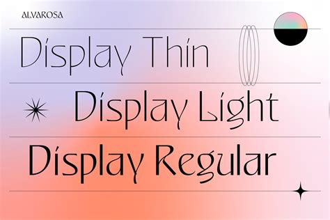 Alvarosa Luxury Modern Display Typefaces Design Cuts