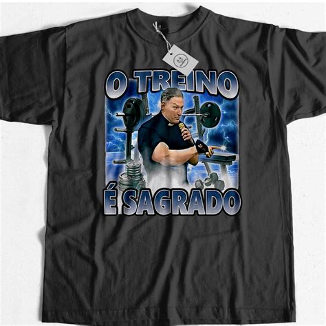 Camiseta Padre Marcelo Rossi 1 Maromba Academia O Treino é Sagrado