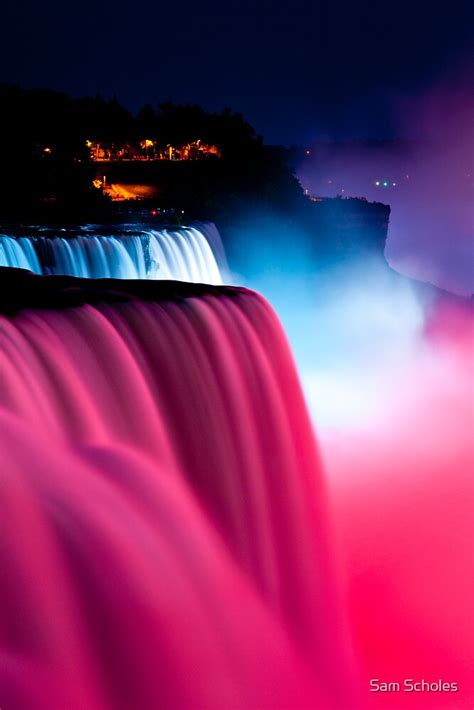 Colorful Waterfalls By Sam Scholes Redbubble