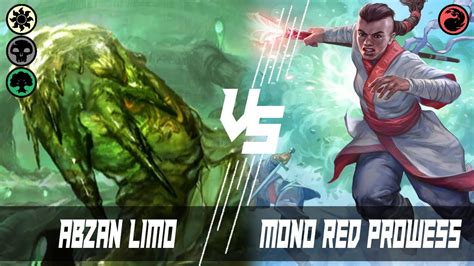 Abzan Limo Vs Mono Red Prowess Hist Rico Mtg Arena Youtube