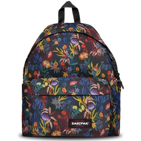 Sac Dos Eastpak Padded Ek Noir Motif Fleur X Trippy Nouvelty