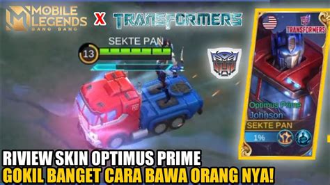 Riview Skin Transformers Jhonson Optimus Prime Siap Mengguncang Land