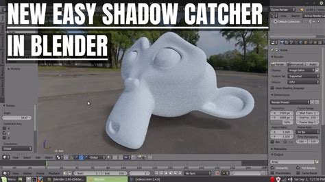 Blender 3D Easy Shadow Catcher In Blender YouTube