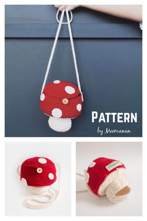 10 Mushroom Purse Bag Crochet Patterns Page 2 Of 3