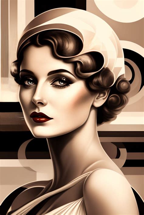 Pin By Alexas Machine On Faces Art Deco Illustration Art Deco