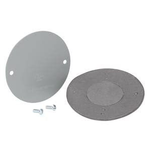 Commercial Electric Inch Round Metal Weatherproof Blank Electrical