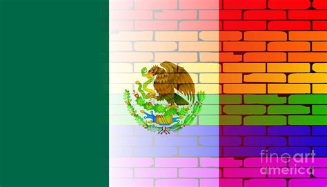 Gay Rainbow Wall Mexico Flag Digital Art By Bigalbaloo Stock Fine Art