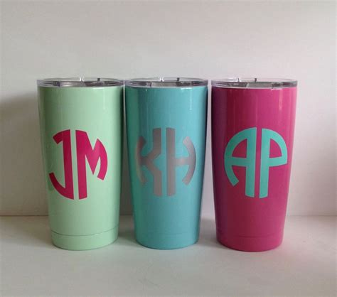 Personalized Powder Coated Yeti Rambler Tumblers 20oz Powder Coated Yeti Yeti Rambler