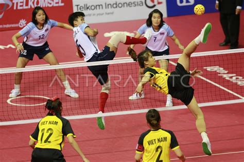 Sepak Takraw Penyisihan Quadrant Putri Antara Foto