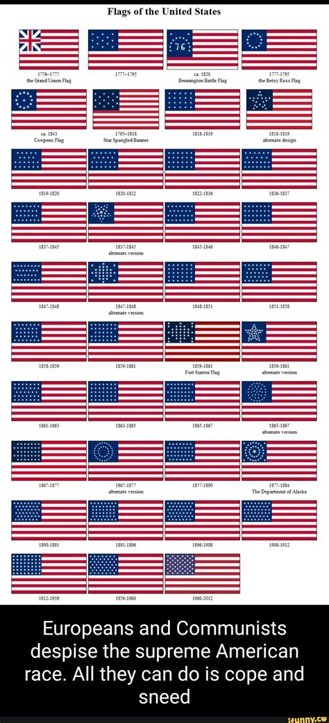 Flags Of The United States Ic 1776 17 Ca 1820 1777 1795 The Grand