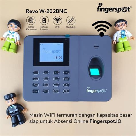 Jual Mesin Absensi Fingerprint Fingerspot Revo W Bnc Wifi