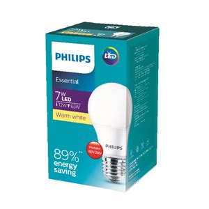 Philips Essential LED Bulb 7W E27 3000K 230V A60 Cheap OneStockHome