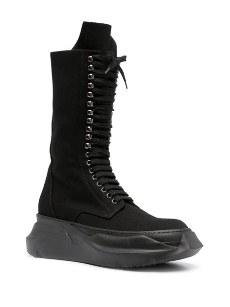 Rick Owens Drkshdw Army Abstract Combat Boots Black Farfetch