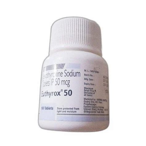 Levothyroxine Sodium Tablets 50mcg At Rs 100 Bottle Levothyroxine