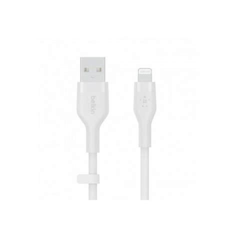 Belkin Boost Charge Flex Silicone Cable Usb A To Lightning 3M White