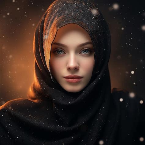 Premium Ai Image Muslim Girl Portrait