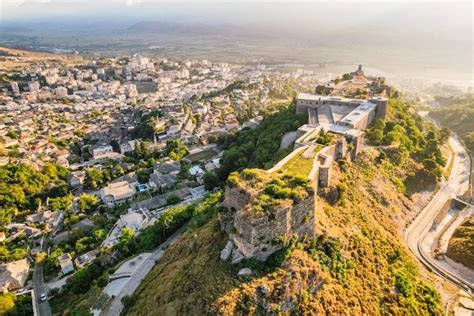 Premium Photo Clock Tower In The Castle In Gjirokaster Albania View