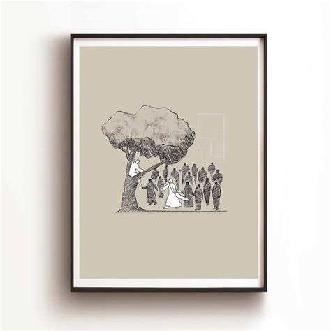 The fig tree and zacchaeus digital download jesus bible art modern ...