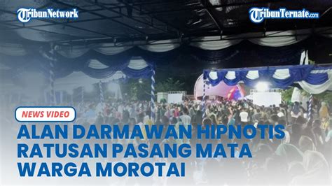 Alan Darmawan Hipnotis Ratusan Pasang Mata Warga Morotai Di Acara