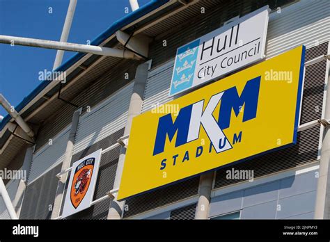 Mkm Stadium Branding On The Outside Of Mkm Stadium Home Stadium Of