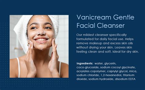 Vanicream Gentle Facial Cleanser For Sensitive Skin With Pump Dispenser