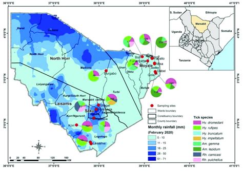 Sampling Sites In Marsabit County Kenya Showing The Spatial