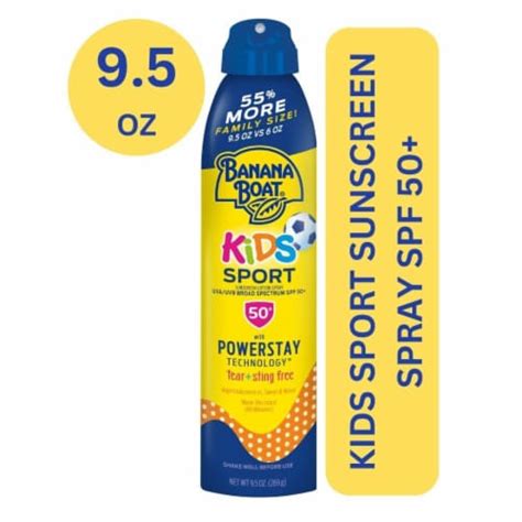 Banana Boat Kids Sport Sunscreen Spray Spf 50 Tear Free Sting Free