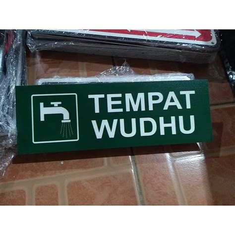 Jual Sign Tempat Wudhu X Signboard Acrylic Marga Cipta Uv Print