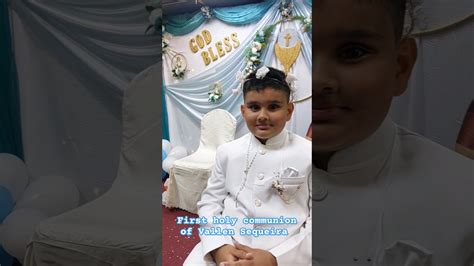 Firstholycommunion Konkani First Holy Communion Of Vallen Sequeira