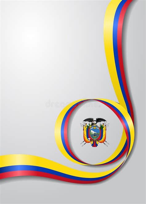 Fondo Ondulado De La Bandera Ecuatoriana Ilustraci N Del Vector